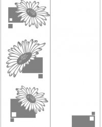 Пескоструйный рисунок Цветы 1035